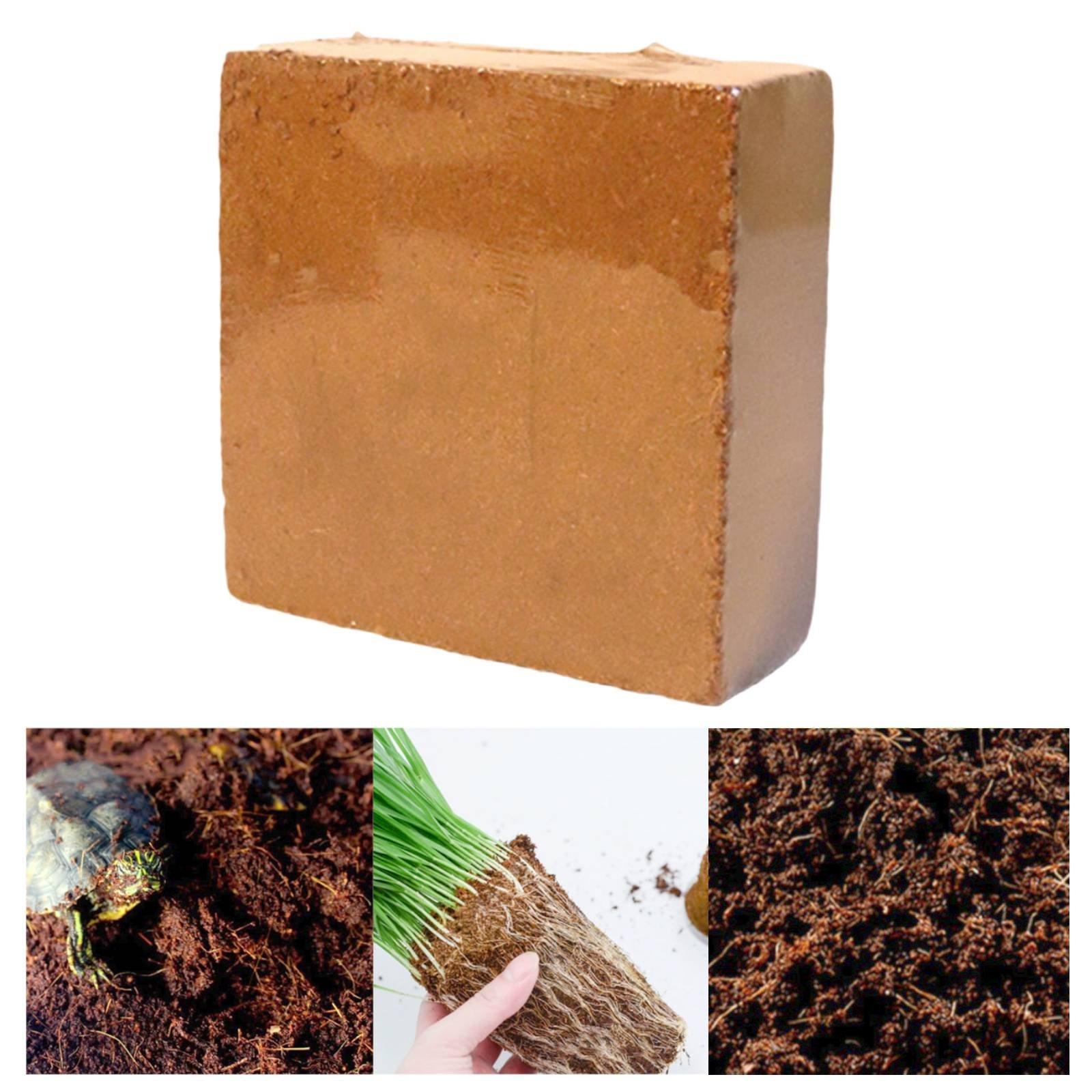 Coco Coir Block - Ladrillo de Fibra de Coco Comprimida,