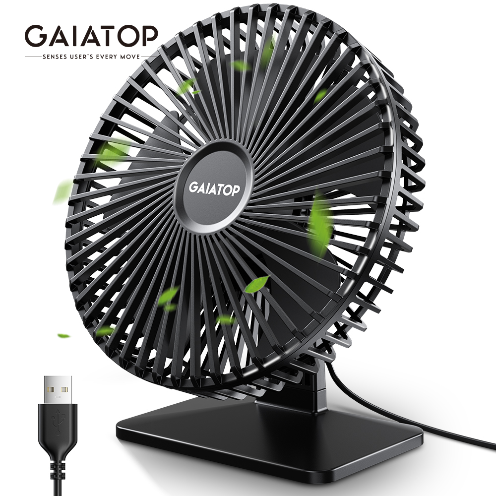Oscillating Fan Clip - GAIATOP Ventilador de escritorio Ventilador USB