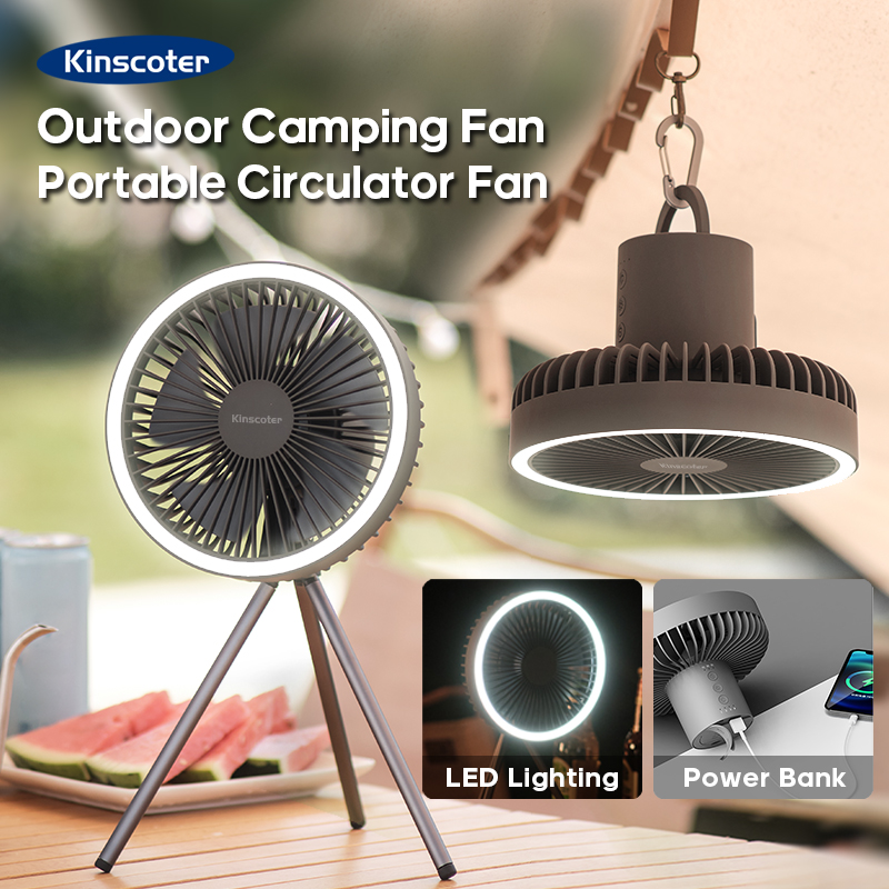 Oscillating Fan Clip - Ventilador de Camping de 10000mAh y