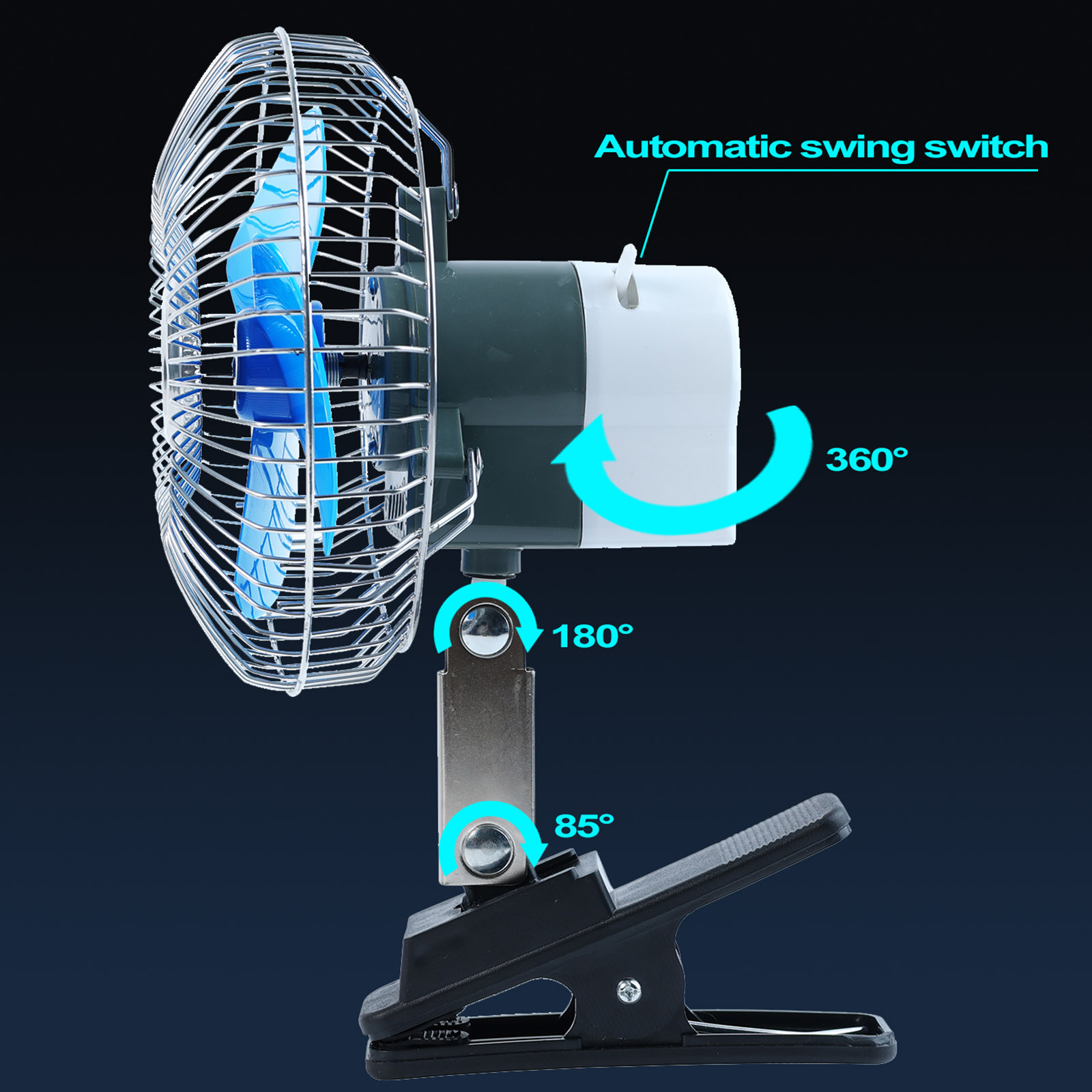Ventilador oscilante de refrig - Oscillating Fan Clip reseña y precio