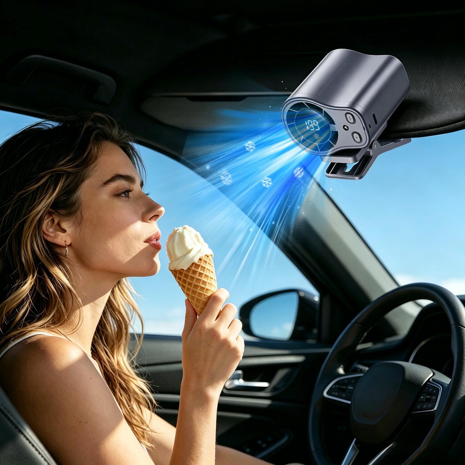 Ventilador de coche con refrig - Oscillating Fan Clip reseña y precio