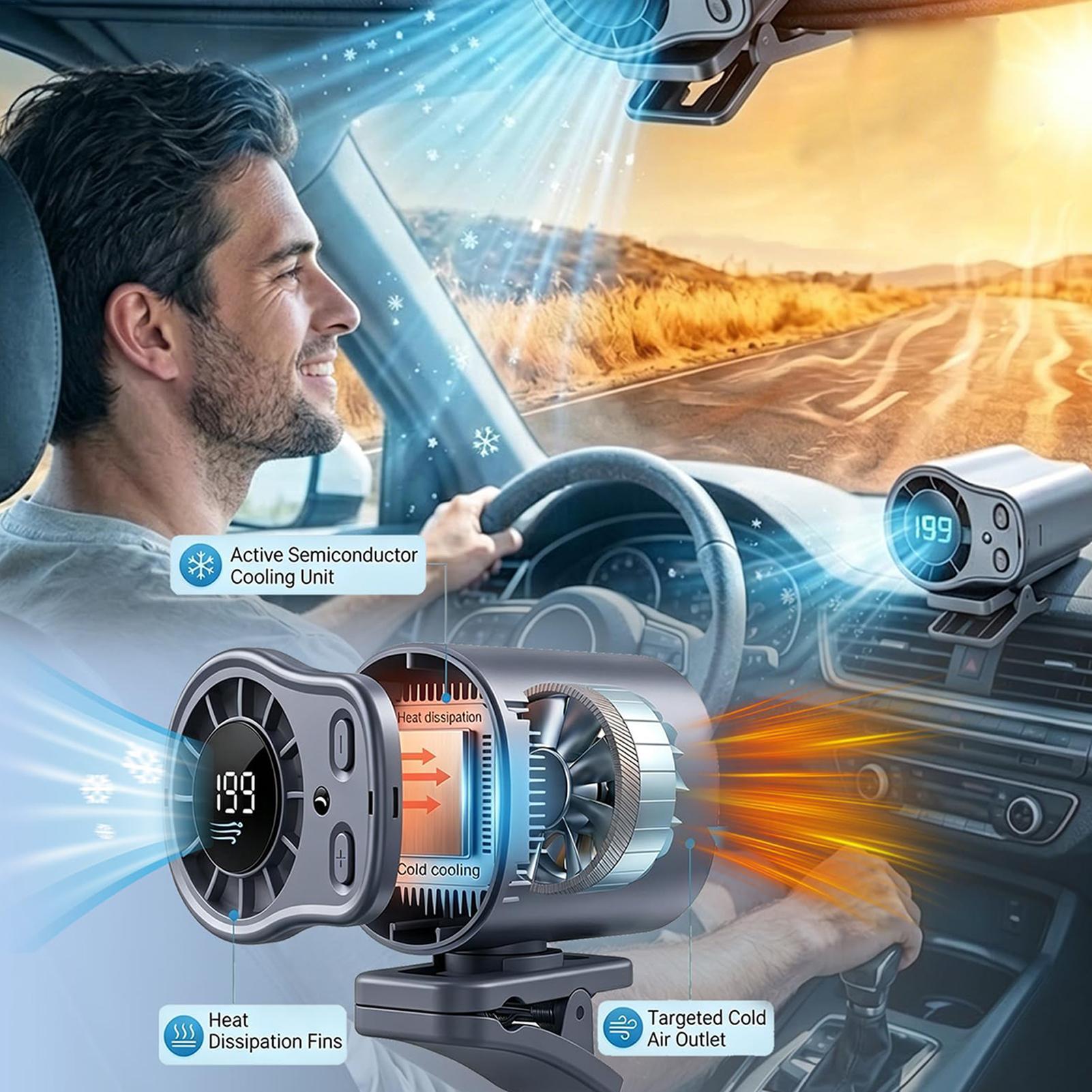 Ventilador de coche con refrig - Oscillating Fan Clip reseña y precio