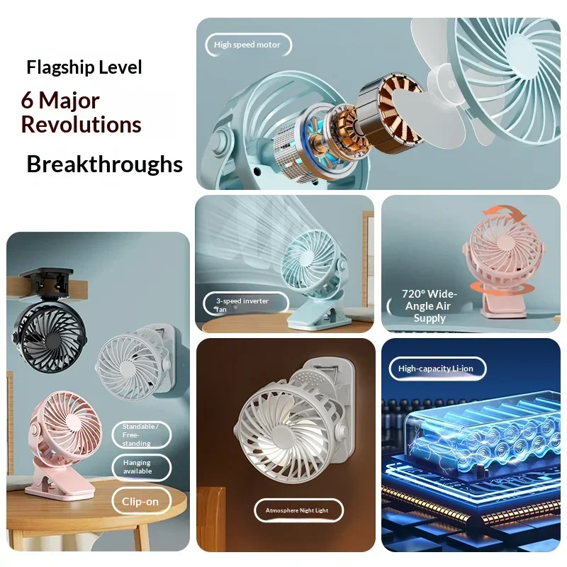 Mini Ventilador Portátil Recar - Oscillating Fan Clip reseña y precio