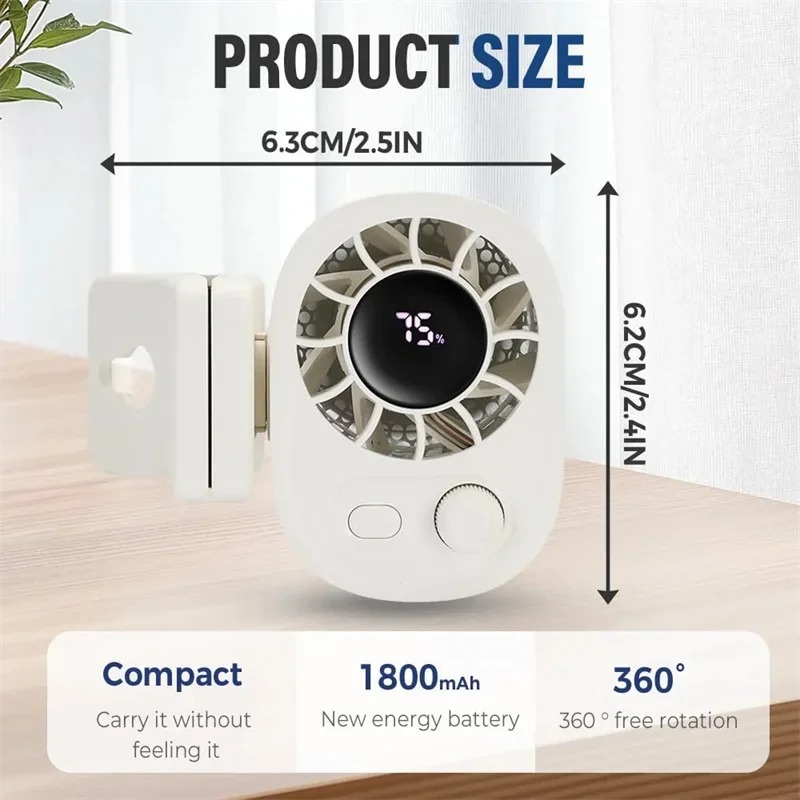 Ventilador de Coche con Clip 3 - Oscillating Fan Clip reseña y precio